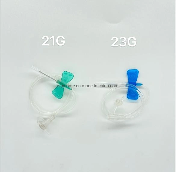 Medical Disposable Butterfly Scalp Vein Set 21g 23G for Infusion Set Use Approved by CE&ISO