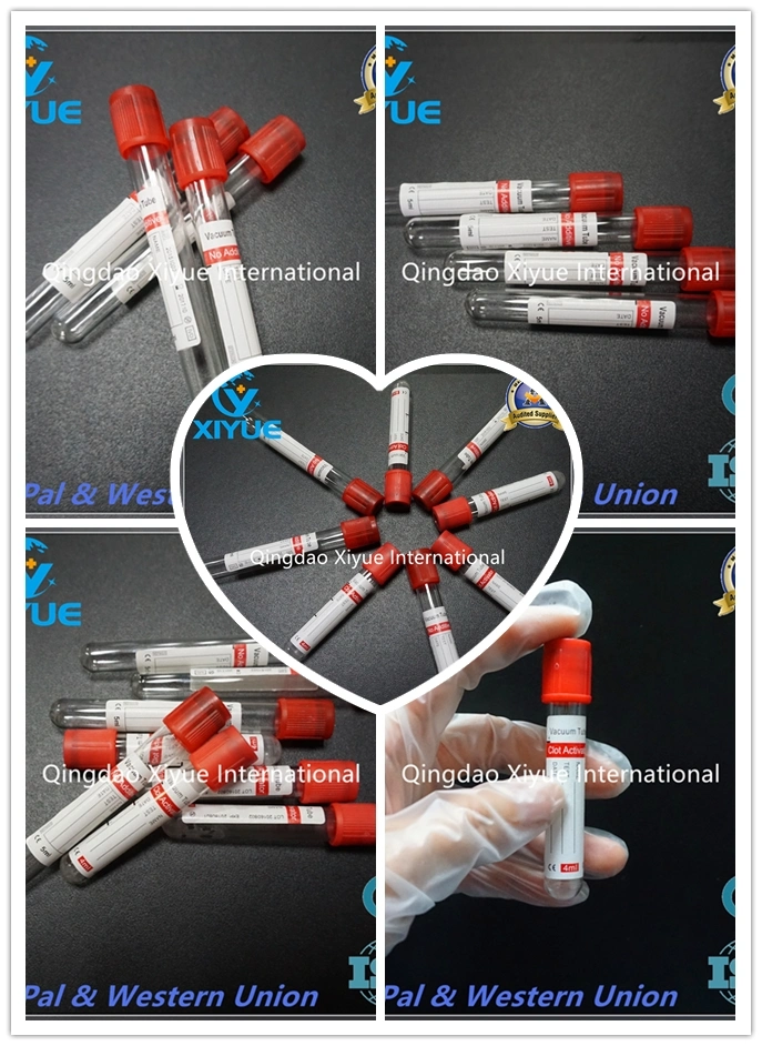 Disposable Vacuum Blood Collection Plain Tube with Ce & ISO