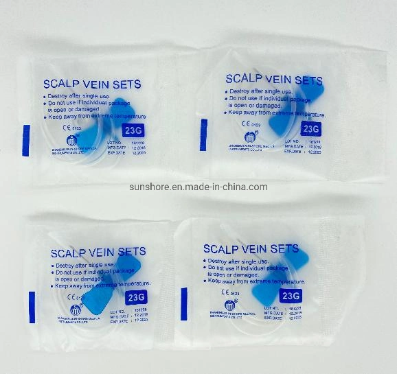 Medical Disposable Butterfly Scalp Vein Set 21g 23G for Infusion Set Use Approved by CE&ISO