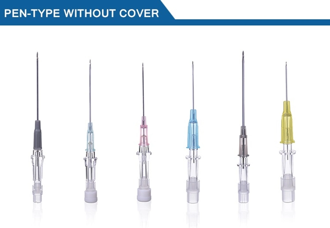 Disposable Sterile IV Cannula with Wings Injection Port Single Use