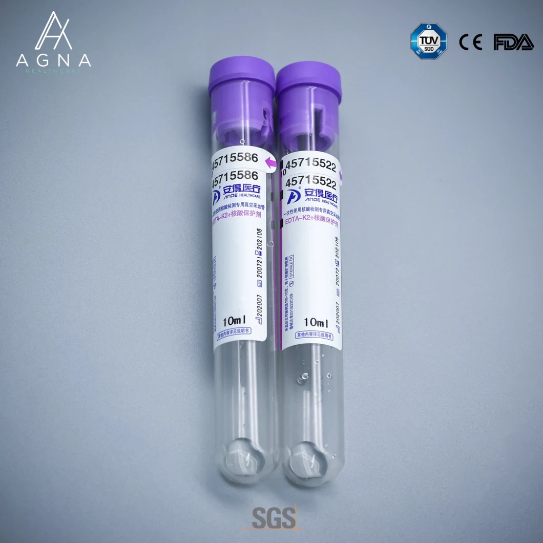 Medical Instrument Vacuum Blood Collection Tubes 10 Ml for Sale with CE/ISO13485