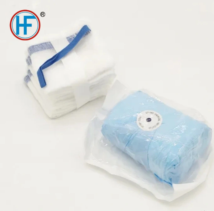 Mdr CE Approved Superior Absorbency Soft and Adherent Cotton Yarn Fabric Gauze