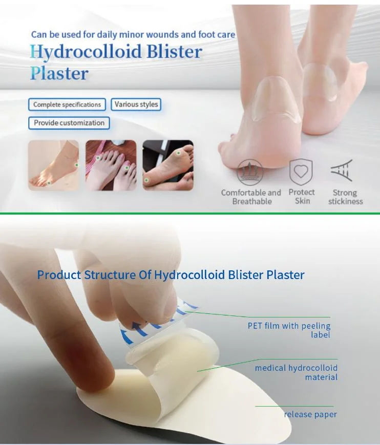 Hydrocolloid Band-Aid Waterproof Hydrocolloid Bandages for Foot Free Samples