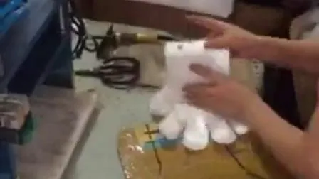 Guante de manipulación de alimentos de plástico PE desechable impermeable médico protector